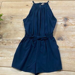 BeBop Navy Blue Halter Romper